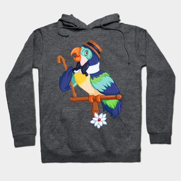 Barker Bird Hoodie by jfeldmanart